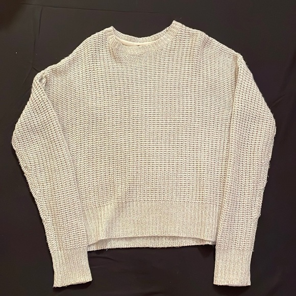 Beige/White knit Sweater - Picture 1 of 4